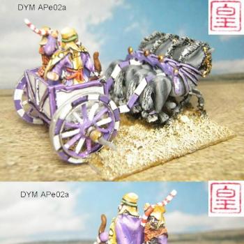 Persian General in 4 Horse Chariot DYM Painted by dygp2010