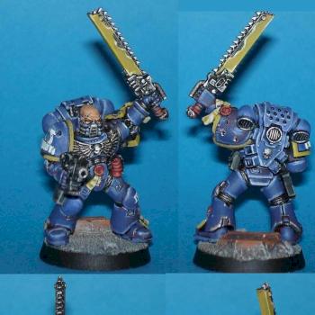 Veteran seargent of the Ultramarine chapter by Penchour