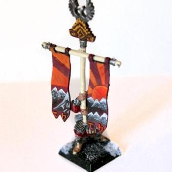 High Elf White Lion standard-bearer by alekseykorsten