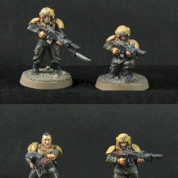 Impérial guard troops by HellDuck