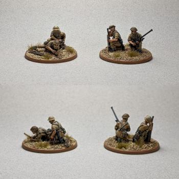 British Eighth Army Platoon Command Weapons Teams by gowestover