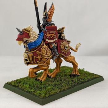 Warhammer The Empire Demigryph Knights standard bearer by the Goat