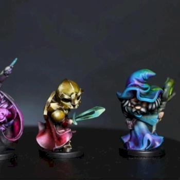 Toon Adventurers - Dungeons & Dragons (Bard, Rogue, Wizard, Paladin) by brushyourmini