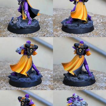 Non-binary pride Sister of Battle by CerberusXt
