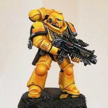 Imperial Fists Intercessor by FredPaints