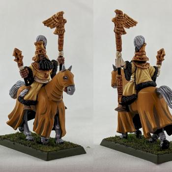 Warhammer The Empire Battle Wizard of the Golden order mounted by the Goat