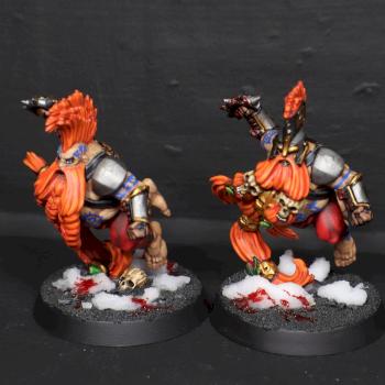 blood bowl dwarves slayers by mikecarrero