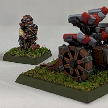 Warhammer The Empire Hellstorm Rocket Battery (halflings) by the Goat