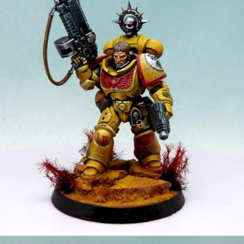 Imperial fist intercessor lieutnant by RAFF