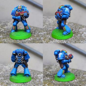 2nd Edition Rainbow Warrior Space Marine by CerberusXt