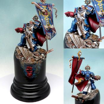 Crimson Fists standard bearer by RAFF