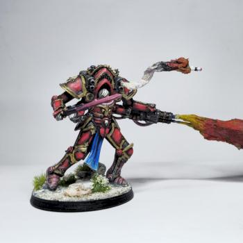 Adeptus Saroritas flamer by Taurunumac