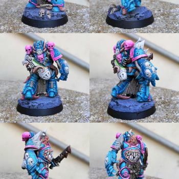 Trans pride color scheme Plague Marine by CerberusXt