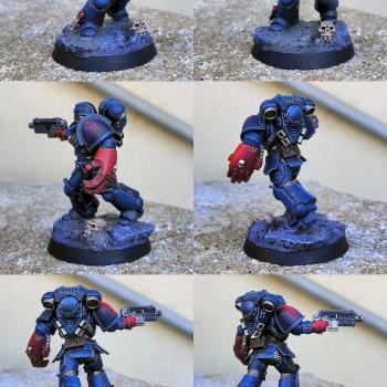 Crimson Fists Assault Space Marine by CerberusXt
