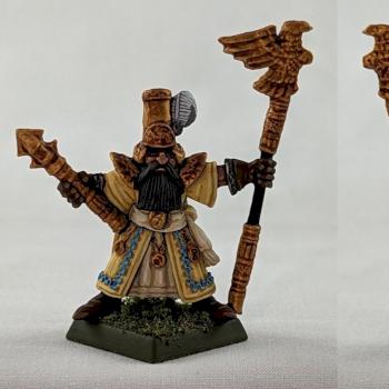 Warhammer The Empire Battle Wizard of the Golden order on foot by the Goat