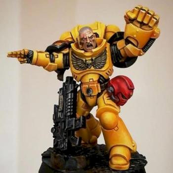 Imperial Fists Intercessor Sgt by FredPaints