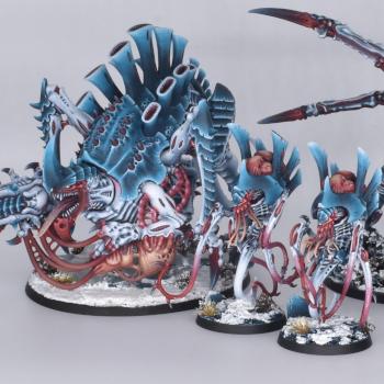 Tyranid Swarm (completed work to date) by Monstrous Pigments