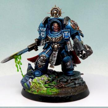 Ultramarines terminator captain from Leviathan box by RAFF