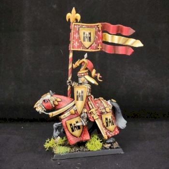 Bretonnian Knight Standard Bearer by Eclipseddstny
