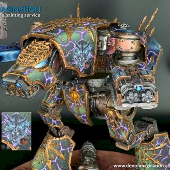Chaos Warhound Scout Titan by DEN of IMAGINATION