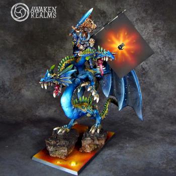 Egrimm van Horstmann on Chaos Dragon Baudros - classic Tzeentch Champion by Awaken Realms