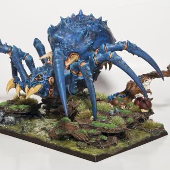 Arachnarok Spider on swamp base by ToBomm