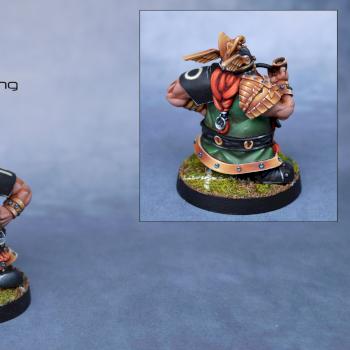 Bloodbowl Dwarf Blitzer by KujoPainting