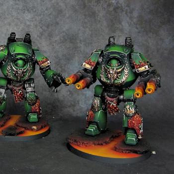 Salamanders Contemptor Dreadnoughts by Awaken Realms