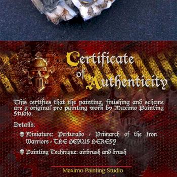 Perturabo - Primarch of the Iron Warriors of The Horus Heresy by Máximo Studio
