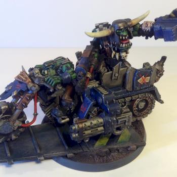 Ork Warboss on bike by Sperian