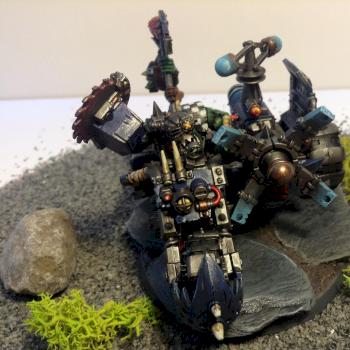 Ork Big Mek on bike by Sperian