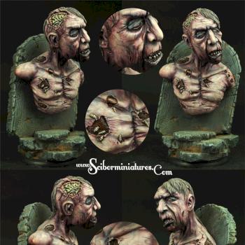 Zombie Bust 120mm by Scibor