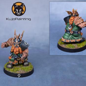 Bloodbowl Dwarf Blitzer by KujoPainting