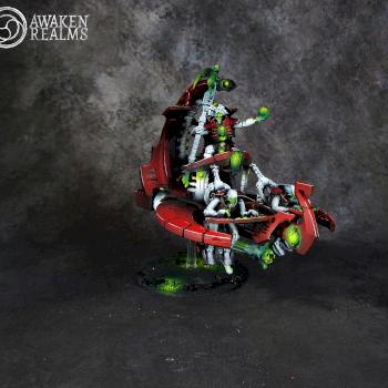 Necron Command Barge with Overlord by Awaken Realms