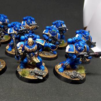 TACTICAL SQUAD ULTRAMARINES SPACE MARINES WARHAMMER 40k by juanlurockerman
