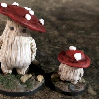 Mushroom parent and mushroom child by Dualkitsune