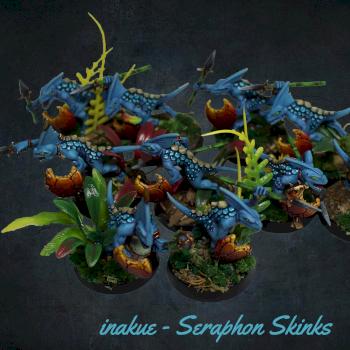 Seraphon Skinks by inakue