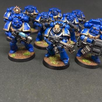 TACTICAL SQUAD ULTRAMARINES SPACE MARINES WARHAMMER 40k by juanlurockerman