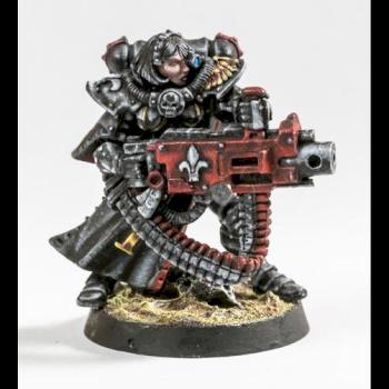 Sister of Battle with Heavy Bolter by Mariush