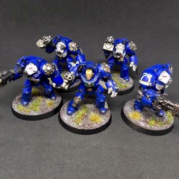 TERMINATORS SQUAD ULTRAMARINES SPACE MARINES WARHAMMER 40k by juanlurockerman