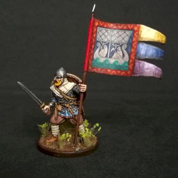 V and V miniatures Viking Standard Bearer by jibster
