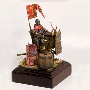 15-century Сrossbowman Hussite on battlewagon by Adv