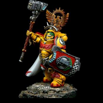 Imperial fists captain in gravis armor by RAFF
