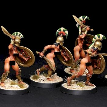 female Greek Amazons assault squad by Brother Vinni