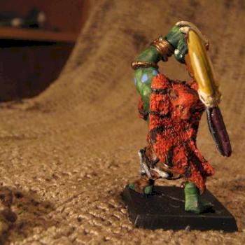 Savage Orc champion, rear view by raze