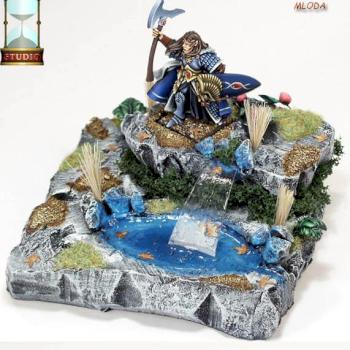 High Elves Hero with Diorama by MantraStudio