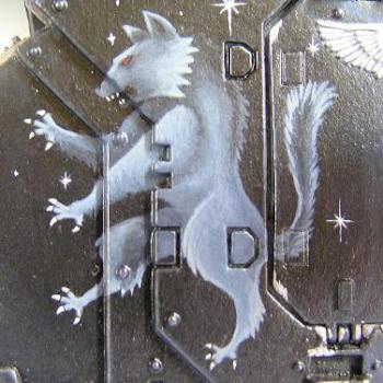 Wolf Mural on Land Raider by Telstar0101