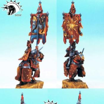 WARHAMMER Bretonnian Standard Bearer by rene