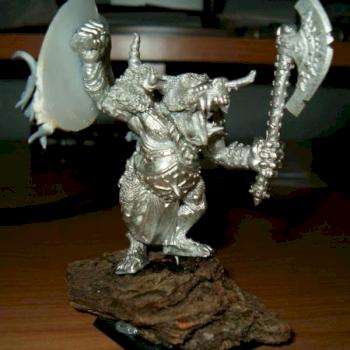 Beastmen Doombull Hand weapon & shield 1 by bilbon 007