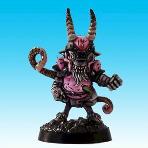 Chaos dwarf Blood Bowl player, based on a mid nor dwarf by Maneu